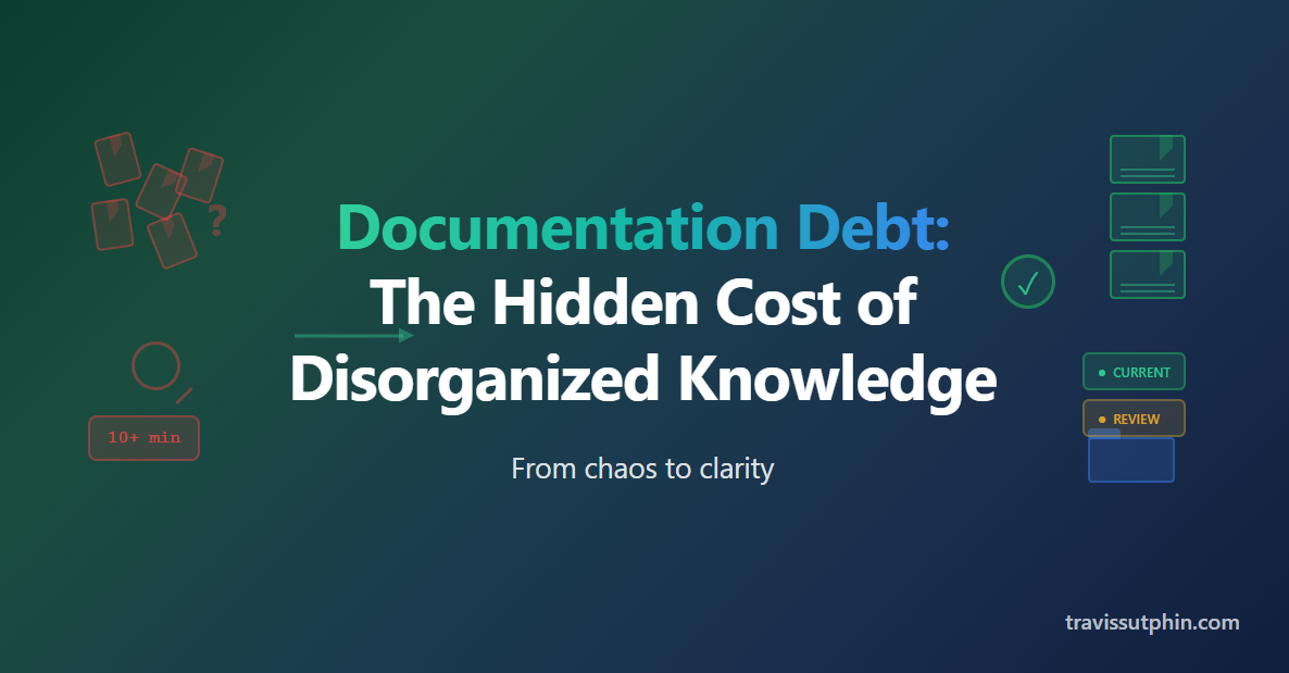 Documentation Debt: The Hidden Cost of Disorganized Knowledge