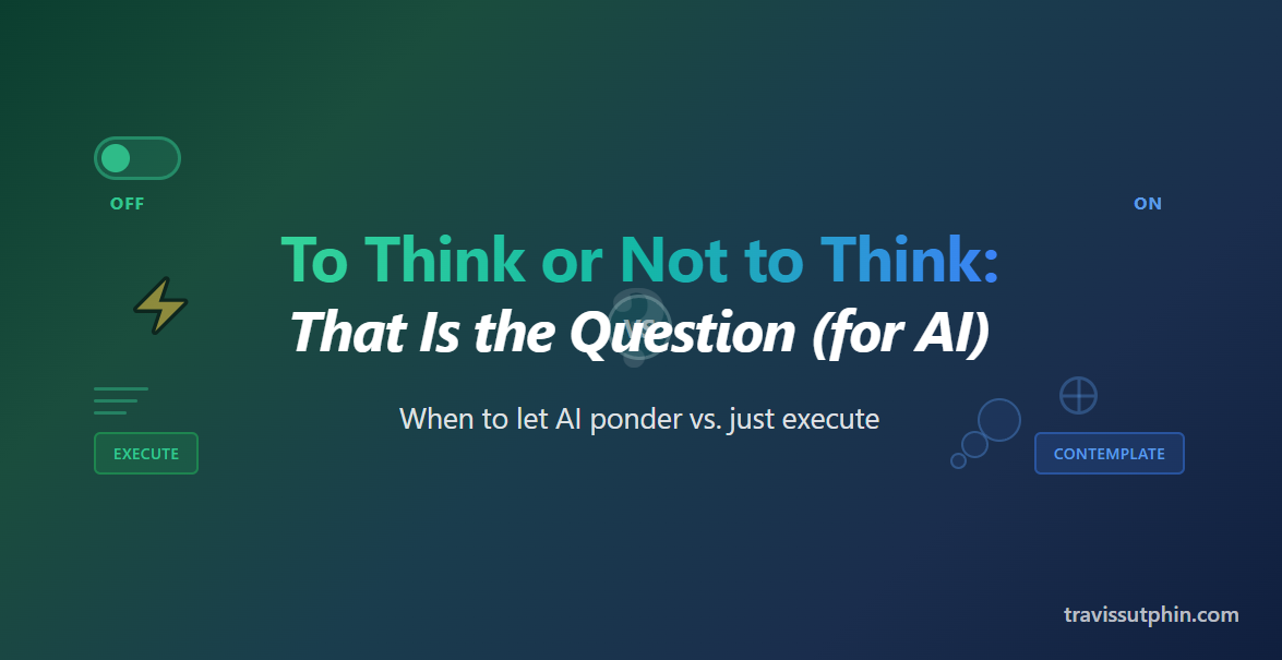 To Think or Not to Think: When to Use AI's Thinking Mode