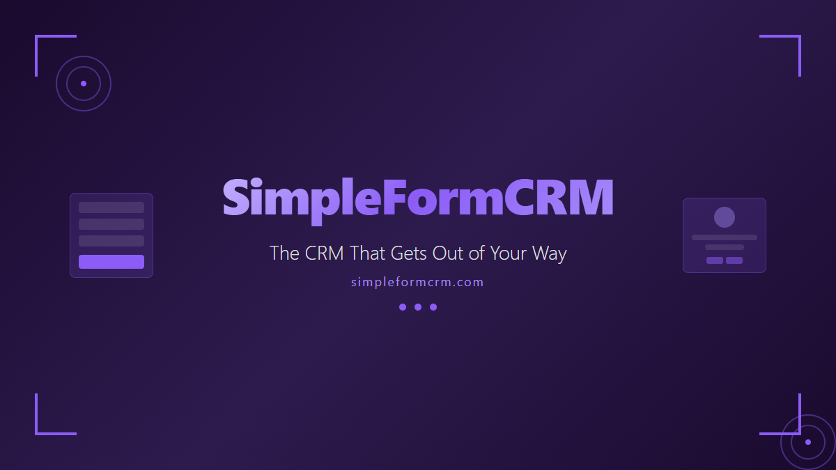 SimpleFormCRM