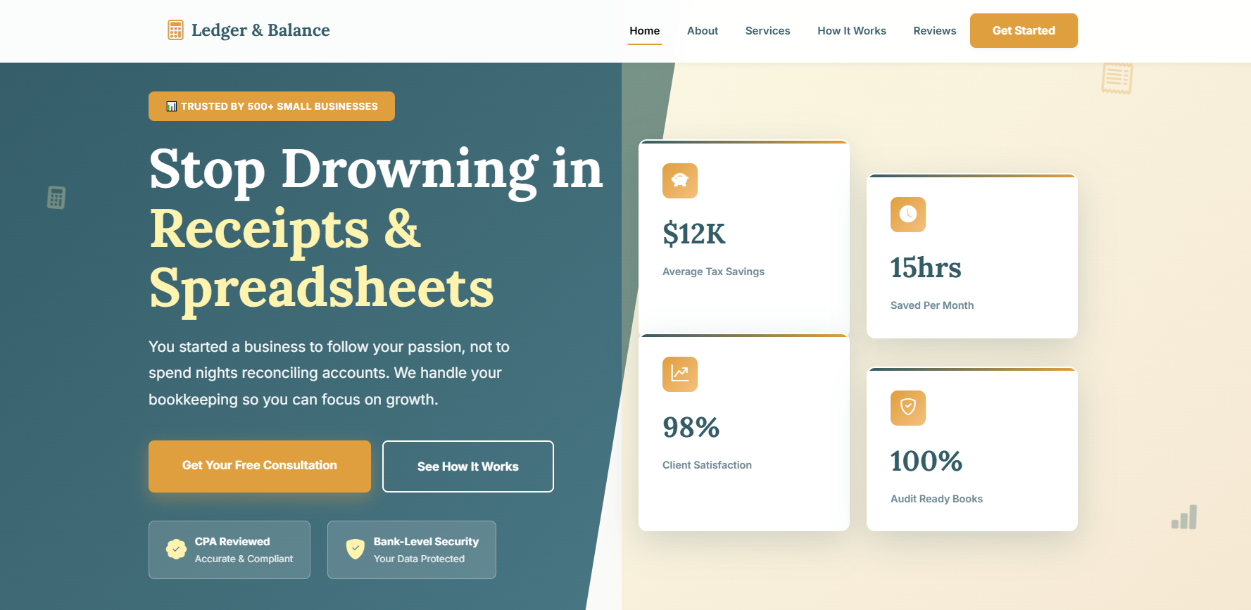 Ledger & Balance - Bookkeeping Preview