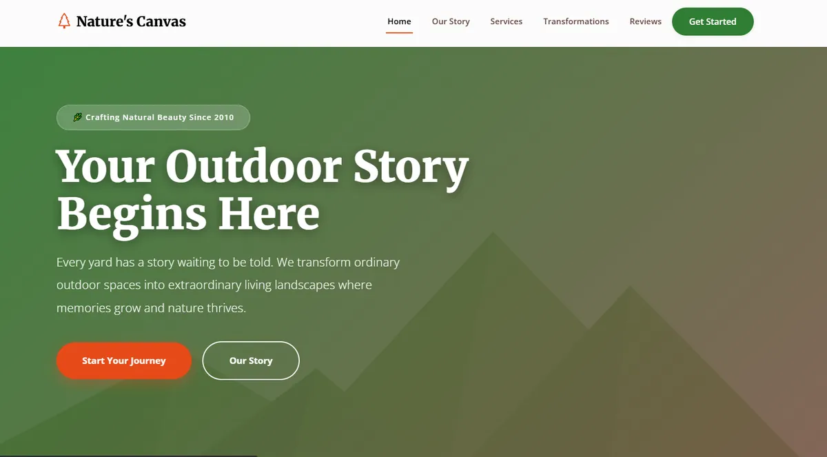 Nature's Canvas - Landscaping Preview