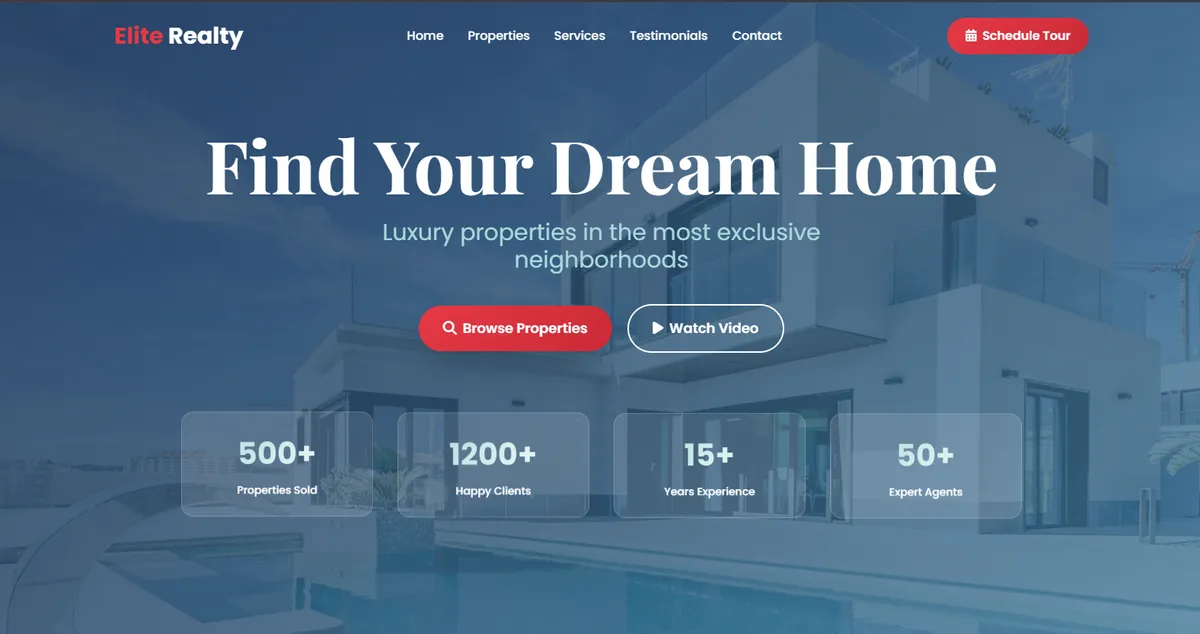 Elite Realty - Luxury Real Estate Preview